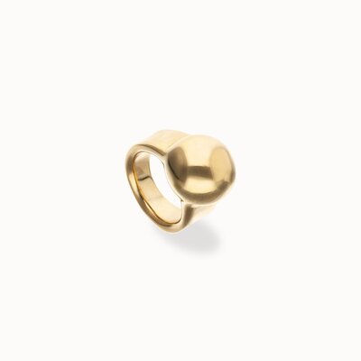 UNOde50 UNOde50 Ring | Statement Ring met Bolvorm | Verguld | ANI0869ORO