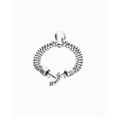 UNOde50 UNOde50 Armband | 3-Kralenbandjes met Organische Hanger | PUL2607MTL