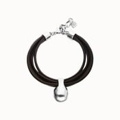 UNOde50 UNOde50 Armband |  Leren armband met Organische Hanger | PUL2605MARMTL