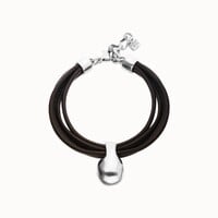UNOde50 UNOde50 Armband |  Leren armband met Organische Hanger | SS26