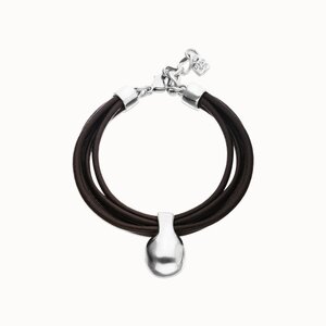 UNOde50 UNOde50 Armband |  Leren armband met Organische Hanger | SS26