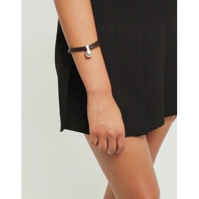 UNOde50 UNOde50 Armband |  Leren armband met Organische Hanger | PUL2605MARMTL