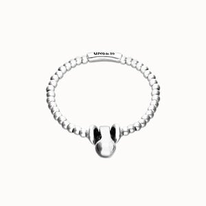 UNOde50 UNOde50 Armband | Elastische Kralenarmband met Organische Hanger | SS26