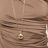 UNOde50 UNOde50 Ketting | Lange Vergulde ketting met Grote Bol | COL2050ORO