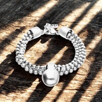 UNOde50 UNOde50 Armband | 3-Kralenbandjes met Organische Hanger | SS26