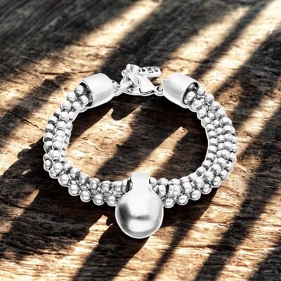 UNOde50 UNOde50 Armband | 3-Kralenbandjes met Organische Hanger | PUL2607MTL