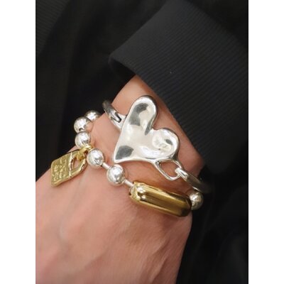 UNOde50 UNOde50 Armband | Stoere Kralen armband | Verguld | PUL1215OROMTL