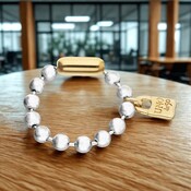 UNOde50 UNOde50 Armband | Stoere Kralen armband | Verguld | PUL1215OROMTL