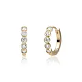 SPARKLING SPARKLING Oorbellen |  Tube Huggies Zirconia | CZ | Verguld