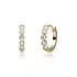SPARKLING SPARKLING Oorbellen |  Tube Huggies Zirconia | CZ | Verguld