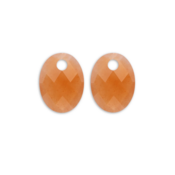 SPARKLING SPARKLING Oorbellen | Edelstenen | Red Aventurine Medium Oval