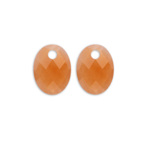 SPARKLING SPARKLING Oorbellen | Edelstenen | Red Aventurine Medium Oval