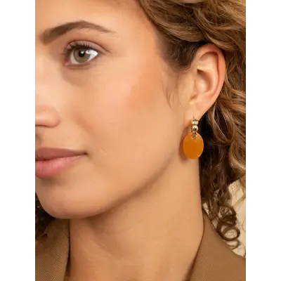 SPARKLING SPARKLING Oorbellen | Edelstenen | Red Aventurine Medium Oval