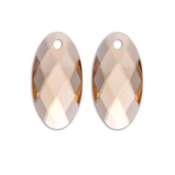 SPARKLING SPARKLING Oorbellen | Edelstenen | Light Gold Citrine Quartz Large Leaf