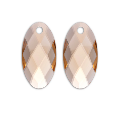 SPARKLING SPARKLING Oorbellen | Edelstenen | Light Gold Citrine Quartz Large Leaf