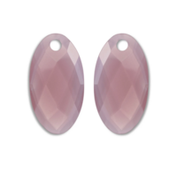 SPARKLING SPARKLING Oorbellen | Edelstenen | Pink Opalite Large Leaf