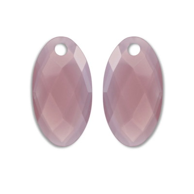 SPARKLING SPARKLING Oorbellen | Edelstenen | Pink Opalite Large Leaf
