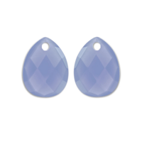 SPARKLING SPARKLING Oorbellen | Edelstenen |  Milky Blue Jade Afterglow