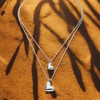 UNOde50 UNOde50 Ketting | Dubbele Ketting met Hart Hangers | SS26