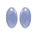 SPARKLING SPARKLING Oorbellen | Edelstenen | Milky Blue Jade Large Leaf