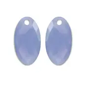 SPARKLING SPARKLING Oorbellen | Edelstenen | Milky Blue Jade Large Leaf