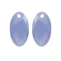 SPARKLING SPARKLING Oorbellen | Edelstenen | Milky Blue Jade Large Leaf