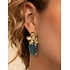 SPARKLING SPARKLING Oorbellen | Botanic Push Back Zirconia | Verguld