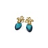 SPARKLING SPARKLING Oorbellen | Botanic Push Back Zirconia | Verguld