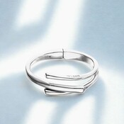 UNOde50 UNOde50 Armband | Bangle | Drie Verweven Organische Vormen | PUL2631MTL