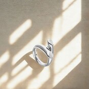 UNOde50 UNOde50 Ring | Twee Verweven Organische Vormen | ANI0861MTL