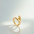 UNOde50 UNOde50 Ring | Verguld, Twee Verweven Organische Vormen | SS26