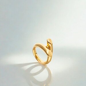UNOde50 UNOde50 Ring | Verguld, Twee Verweven Organische Vormen | SS26