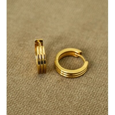 MIAB Jewels MIAB Oorbellen | Sleek Line Click | Zilver