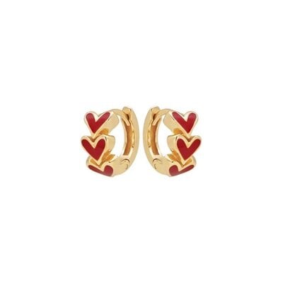 MIAB Jewels MIAB Oorbellen | Hearts Click | Verguld