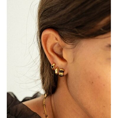 MIAB Jewels MIAB Oorbellen | Chocolate Click | Verguld