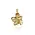 SPARKLING SPARKLING Ketting Pendant | Botanic Clip Gold Zirconia | Verguld