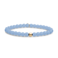 SPARKLING SPARKLING Armband | Saturn Armband Large Milky Blue Jade | Verguld