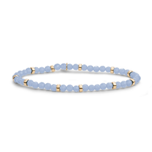 SPARKLING SPARKLING Armband | Roundel Interstellar Armband Milky Blue Jade | Verguld