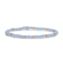 SPARKLING SPARKLING Armband | Roundel Interstellar Armband Milky Blue Jade | Verguld