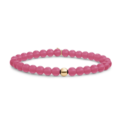 SPARKLING SPARKLING Armband | Saturn Armband Large Candy Jade | Verguld