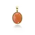 SPARKLING SPARKLING Ketting | Twist Pendant l Red Aventurine | Verguld
