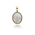 SPARKLING SPARKLING Ketting | Twist Pendant l Moonstone | Verguld