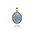 SPARKLING SPARKLING Ketting | Twist Pendant l Milky Blue Jade | Verguld