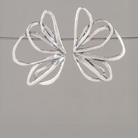 JEH JEWELS JEH JEWELS Oorbellen | Oorsteker Zilver Oxy Shiny Vlinder