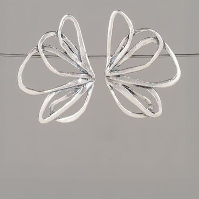 JEH JEWELS JEH JEWELS Oorbellen | Oorsteker Zilver Oxy Shiny Vlinder | 21630