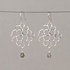 JEH JEWELS JEH JEWELS Oorbellen | Oorhangers zilver bloem + Labradoriet | 21702