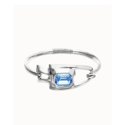 UNOde50 UNOde50 Armband | Armband met een blauw gefacetteerd kristal | PUL2634AZUMTL