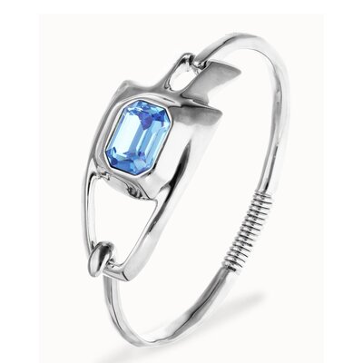 UNOde50 UNOde50 Armband | Armband met een blauw gefacetteerd kristal | PUL2634AZUMTL