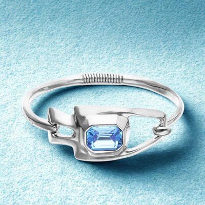 UNOde50 UNOde50 Armband | Armband met een blauw gefacetteerd kristal | PUL2634AZUMTL