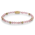 REBEL & ROSE REBEL & ROSE Armband | Cherry Rose | Goudkleurig | 4 mm